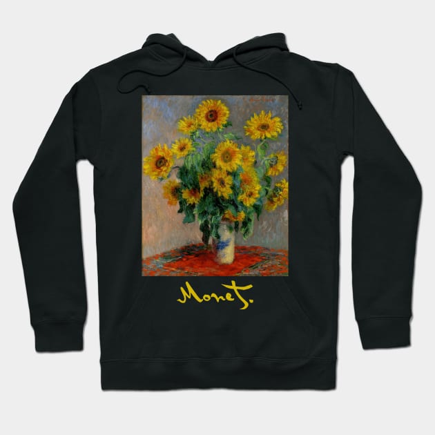 Sunflowers by Claude Monet Hoodie by Naves